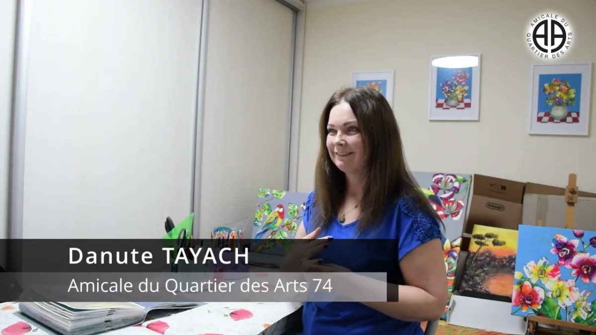 INTERVIEW de Danute TAYACH - Amicale du Quartier des arts de Ville-la-Grand (74)