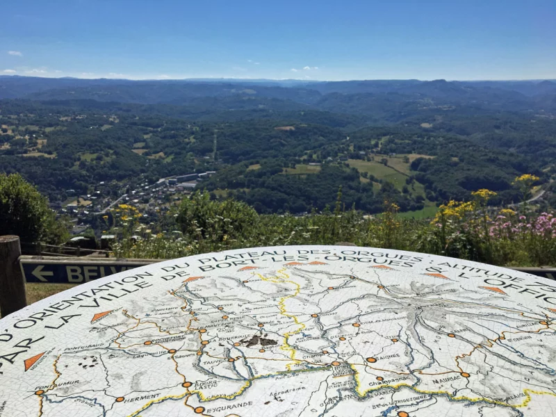 Table d'orientation des Orgues de Bort