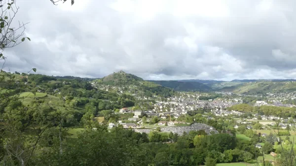 Panorama depuis la Vierge de Vermus à Espalion