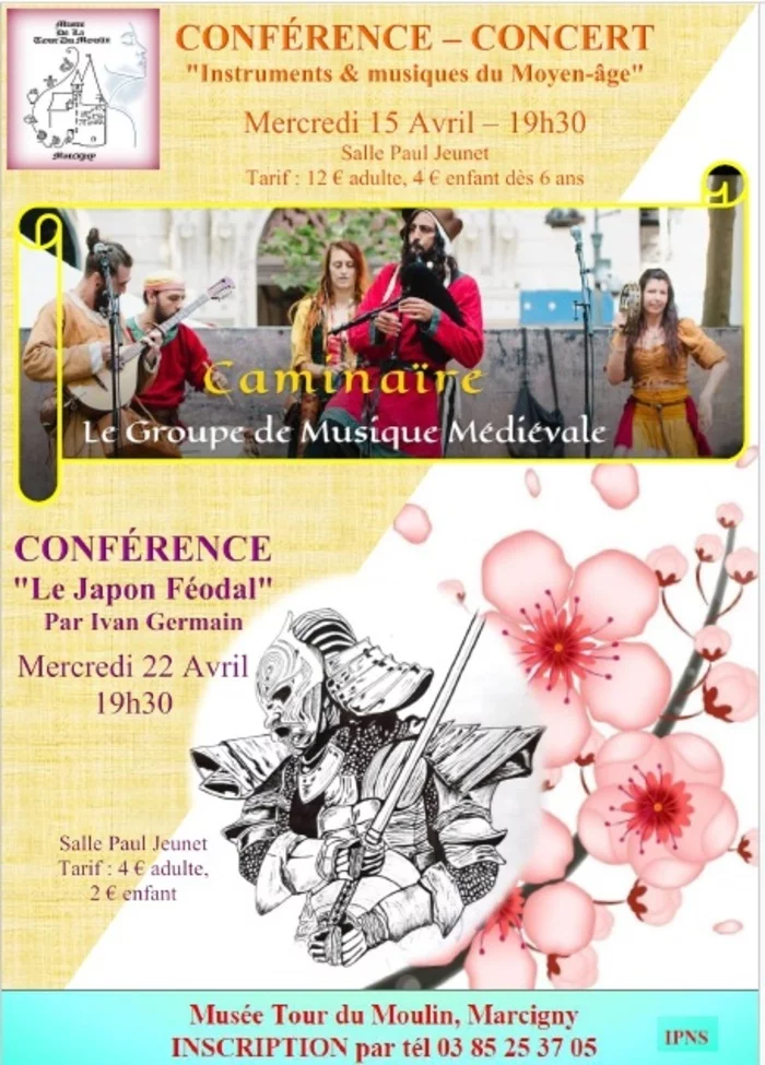 Conférences & Concert "Musiques médiévales" et "Le Japon féodal"