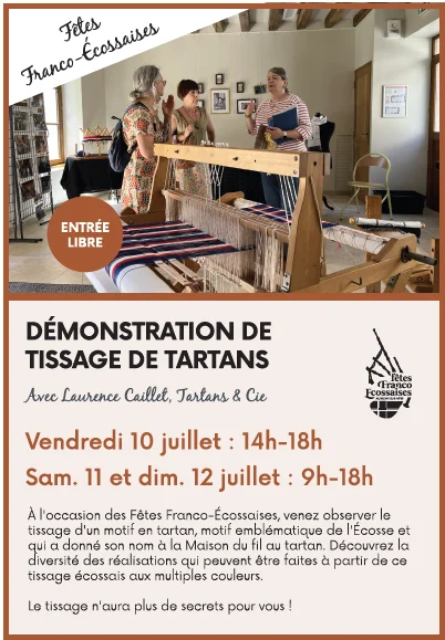 Démonstration de tissage de tartans