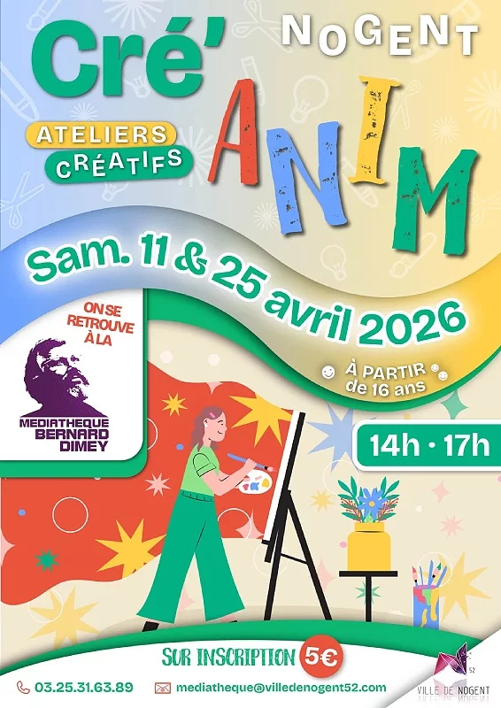 Cré'Anim : Ateliers créatifs adulte