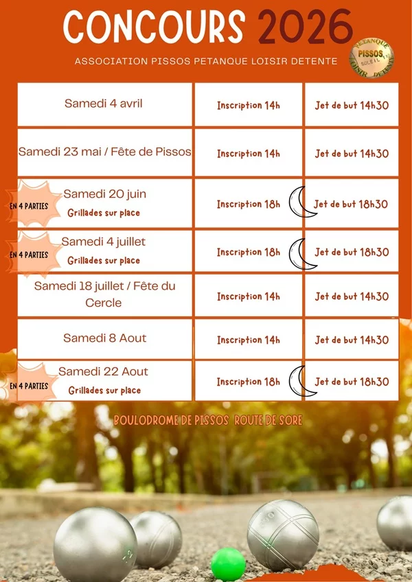Concours pétanque