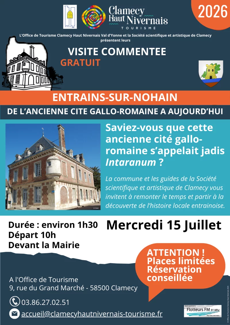 Visite commentée - Entrains-sur-Nohain, de l'ancienne cité gauloise à aujourd'hui