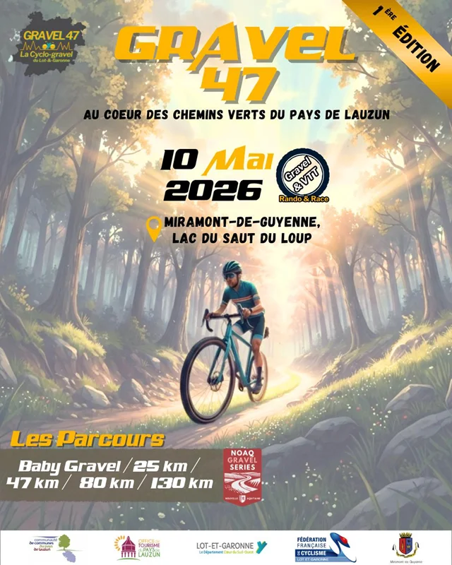 1ʳᵉ édition Gravel 47 : au coeur des chemins verts du Pays de Lauzun