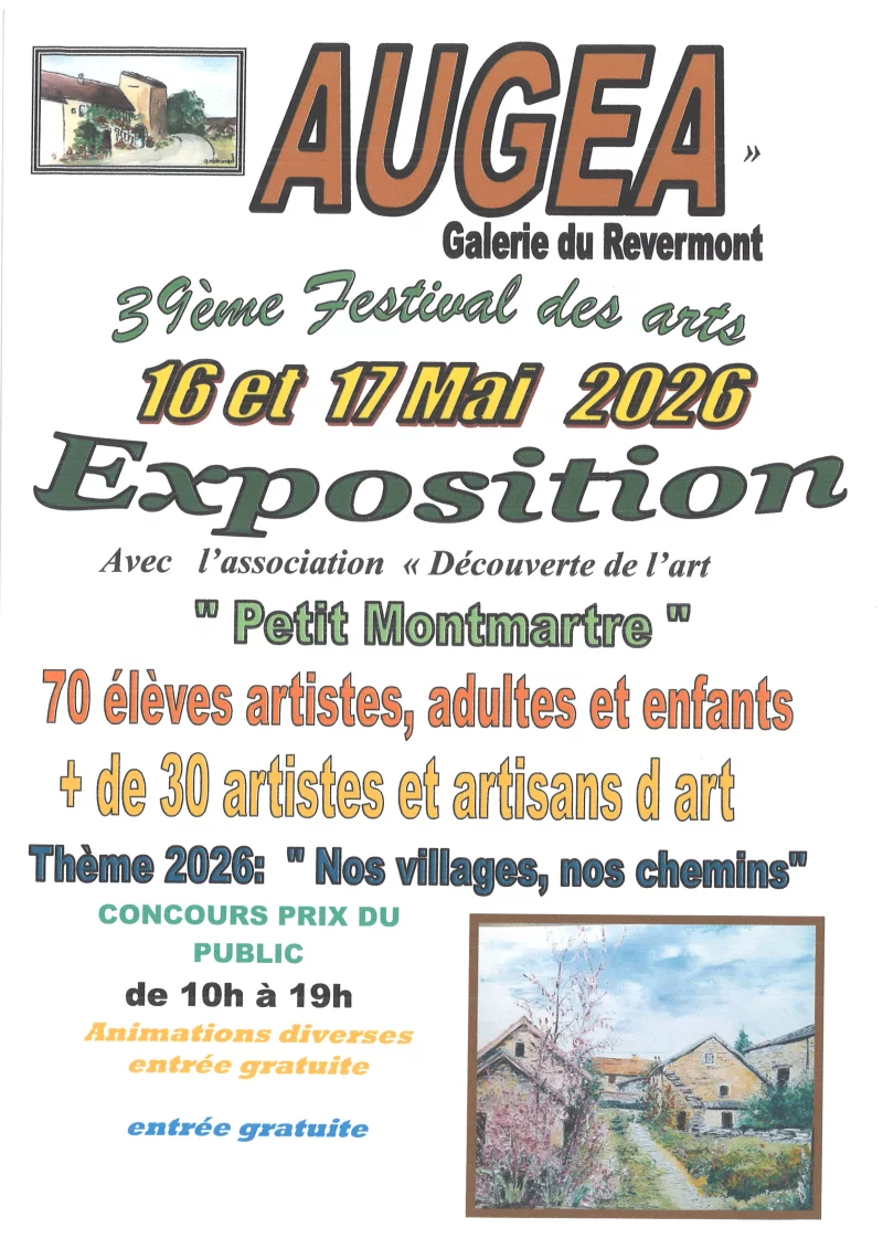 38e Festival des Arts sur le thème : "Nos villages, nos chemins"
