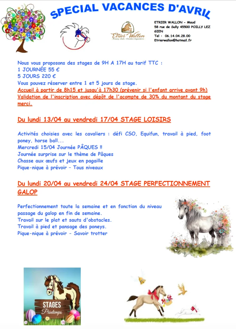 STAGE PERFECTIONNEMENT GALOP