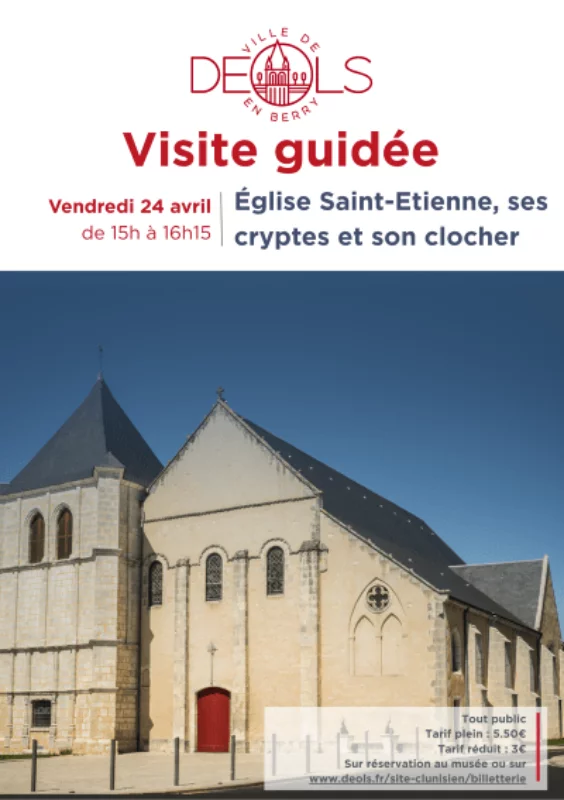 Visite guidée de l'église Saint-Étienne, ses cryptes et son clocher