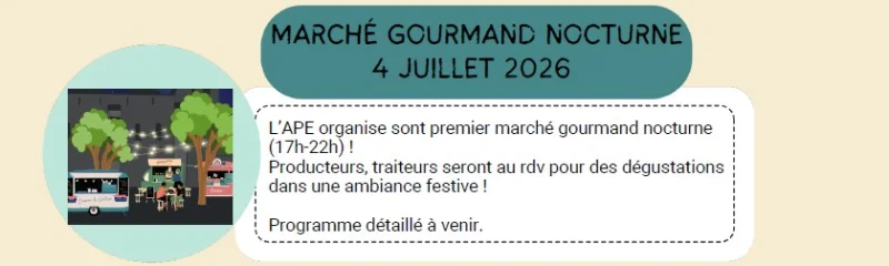 Marché gourmand nocturne