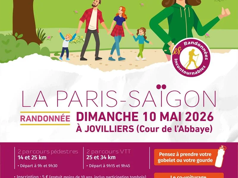 Randonnée la Paris-Saïgon