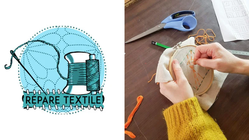 Ateliers Ressources et Vous : Répare'textile - Broderie sashiko