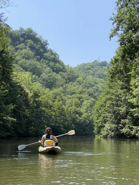 Pique-nique et balade canoë le long du Viaur à Bor-et-Bar