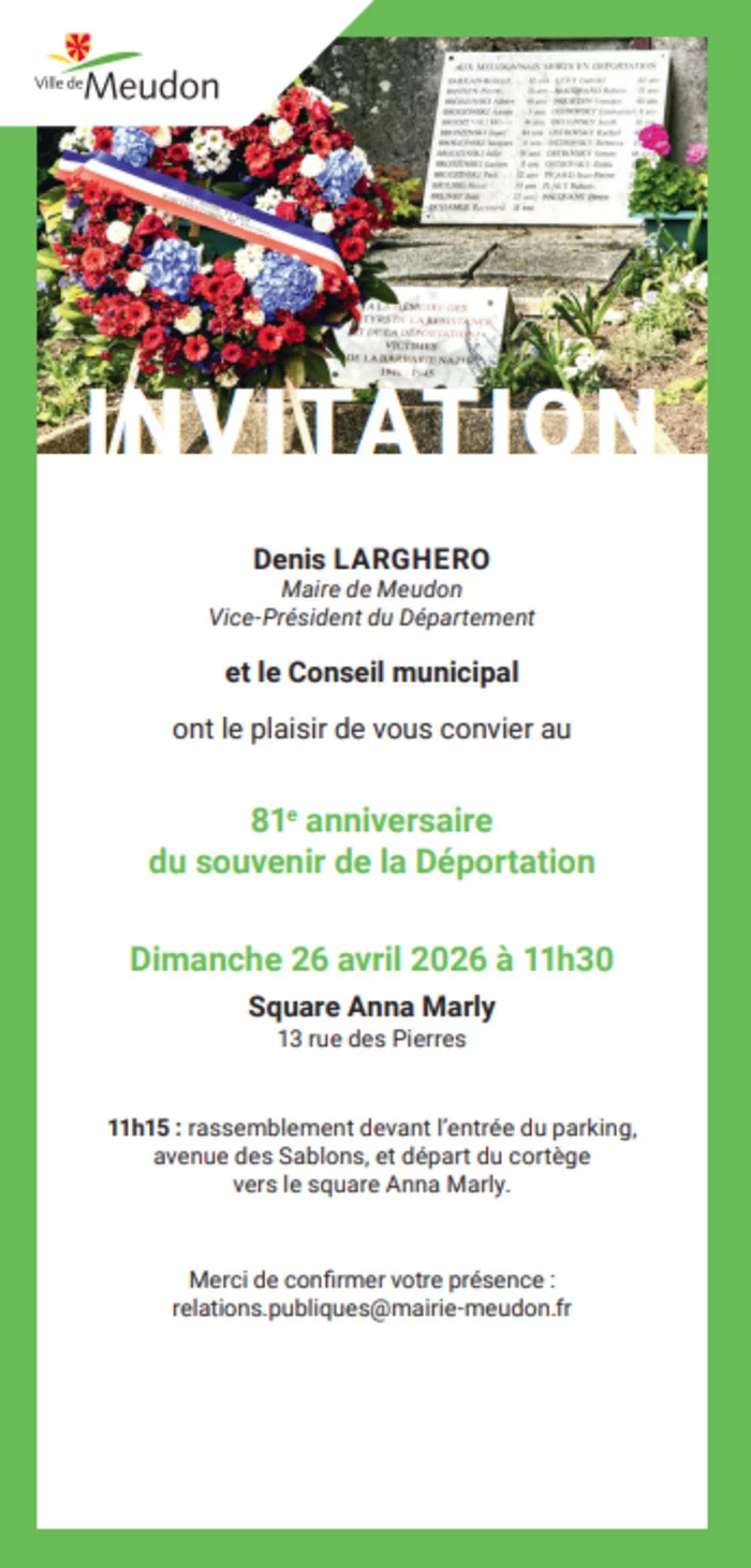 Commémoration du souvenir de la Déportation