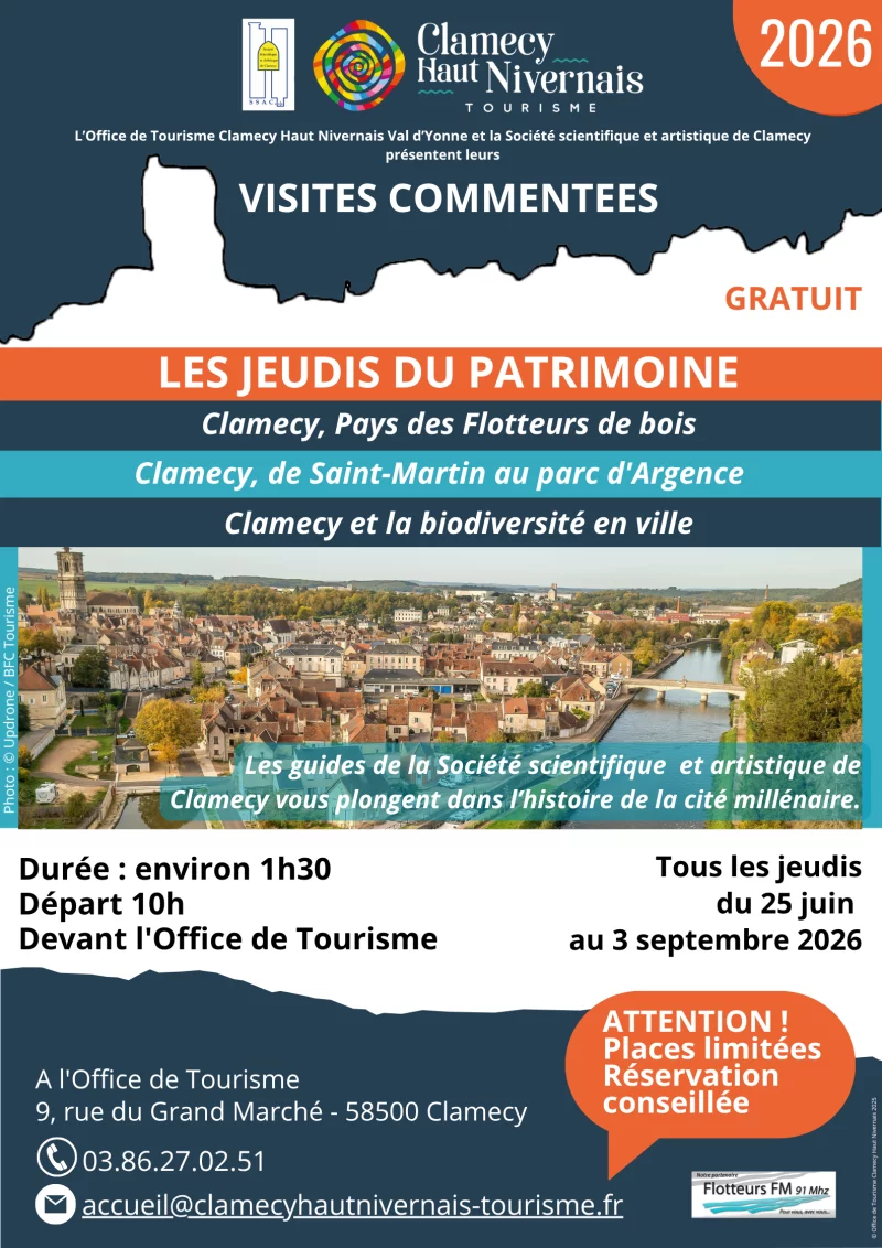 Visite commentée - Clamecy, pays des flotteurs de bois