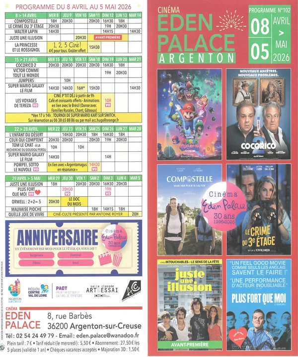 Programme Eden Palace
