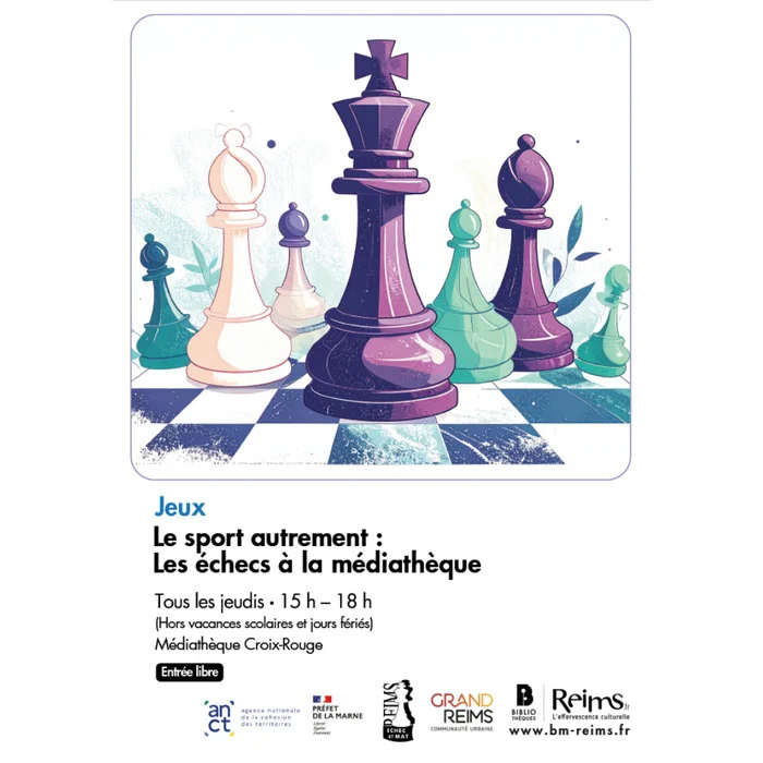 Le sport autrement : Les échecs à la médiathèque