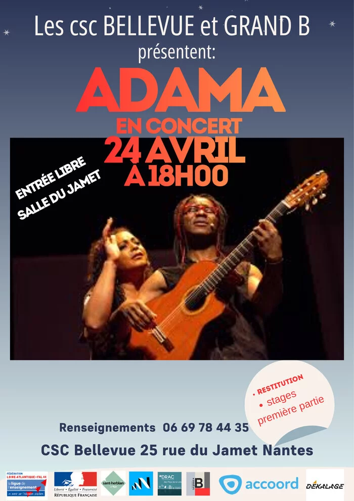 Adama en concert