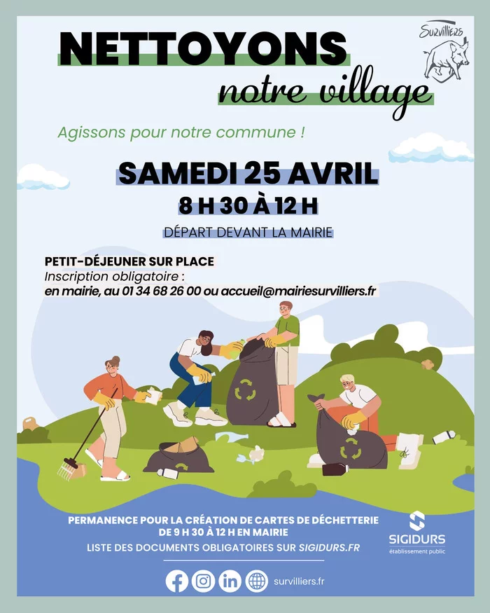 ? NETTOYONS NOTRE VILLAGE !