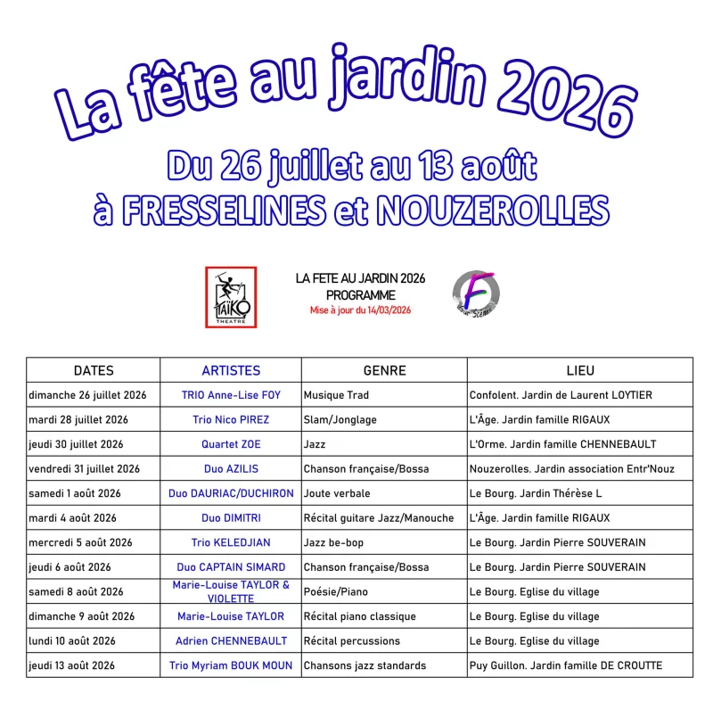 La fête au jardin
