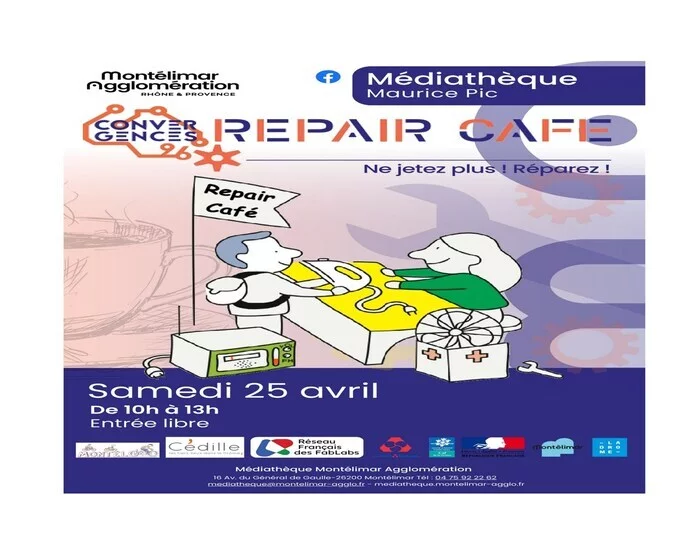 Repair Café Montélimar 25 avril 2026