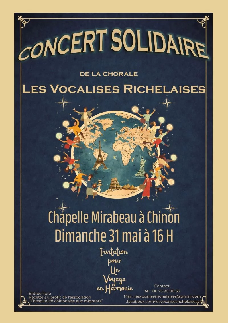 Concert solidaire de la chorale "Les Vocalises Richelaises"