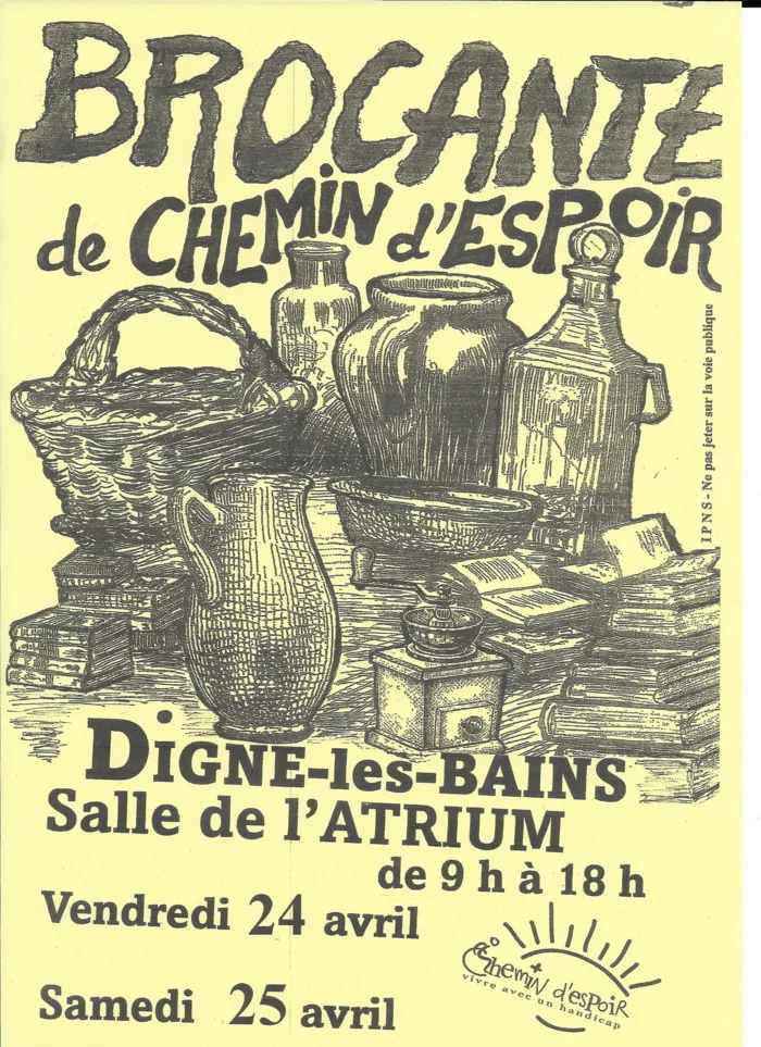 BROCANTE CHEMIN D'ESPOIR