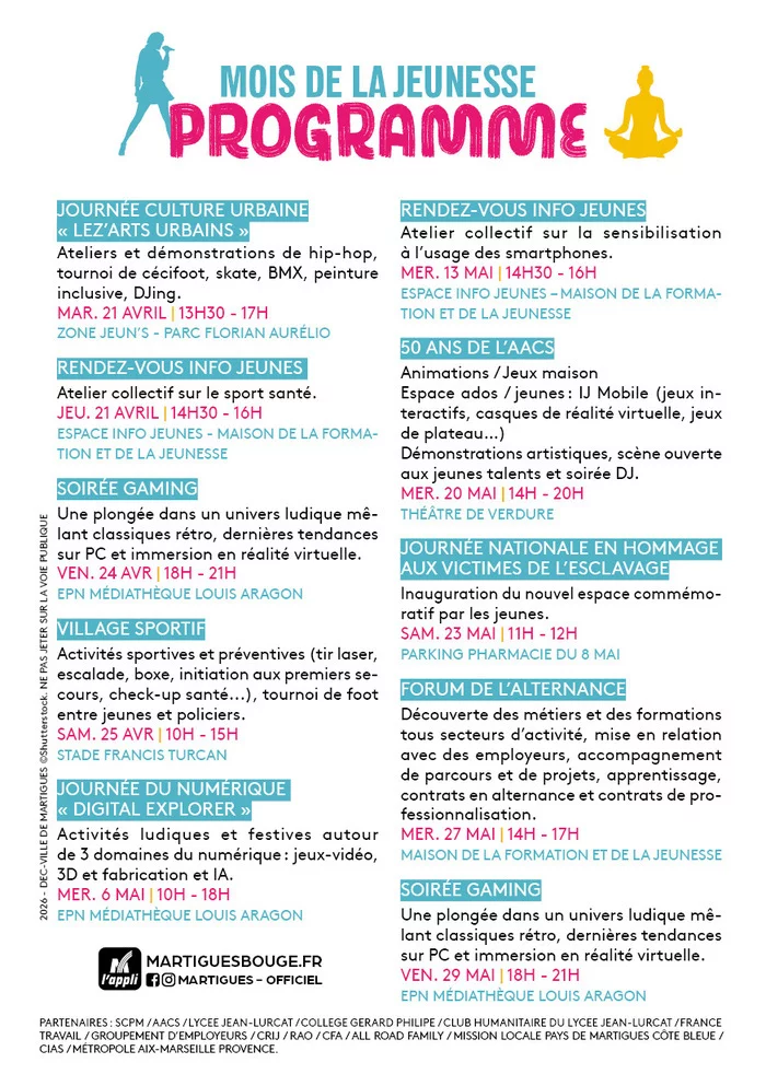 MOIS DE LA JEUNESSE - PROGRAMMATION