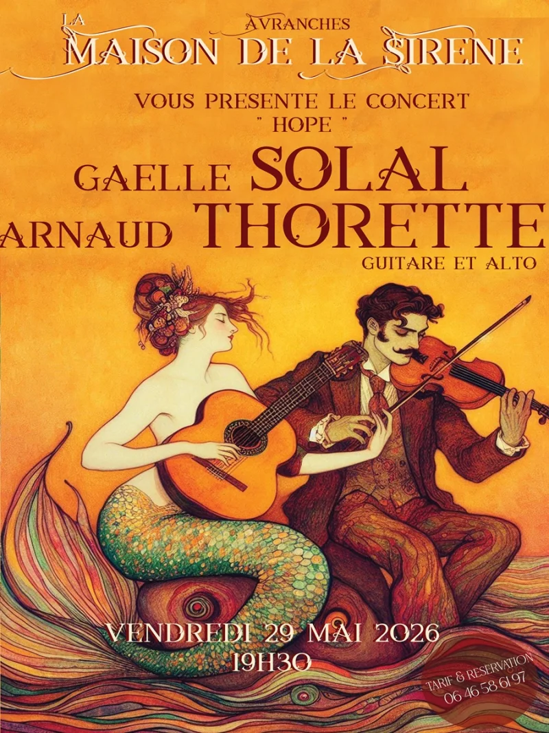 Concert "Gaëlle Solal et Arnaud Thorette - Hope (guitare et alto)"