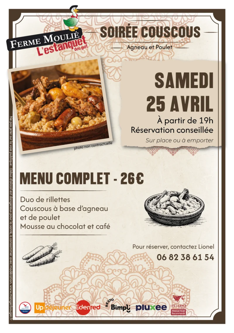 Soirée Couscous à la ferme !