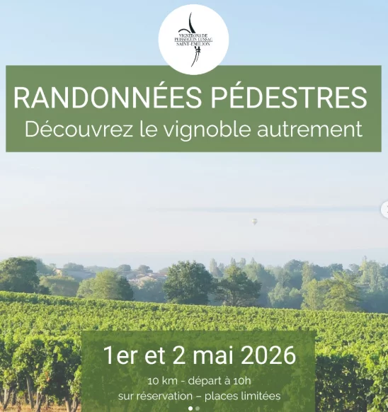Cave des Vignerons de Puisseguin Lussac Saint-Emilion : Randonnées pédestres