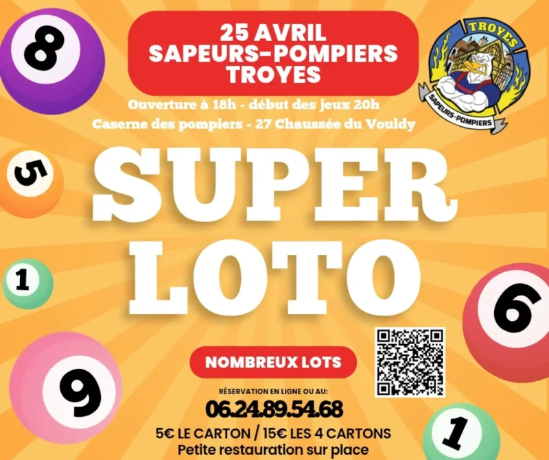 Super Loto des Sapeurs-Pompiers de Troyes