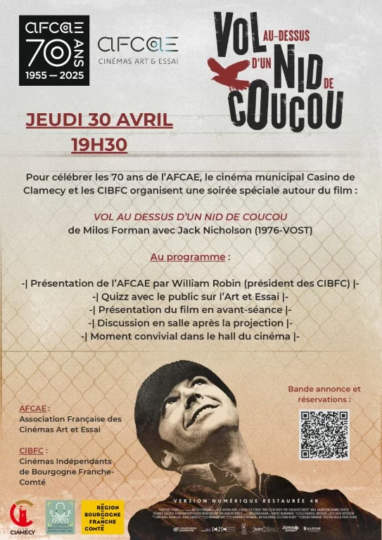 Soirée spécial autour du film "Vol au-dessus d'un nid de coucou" de Milos Forman