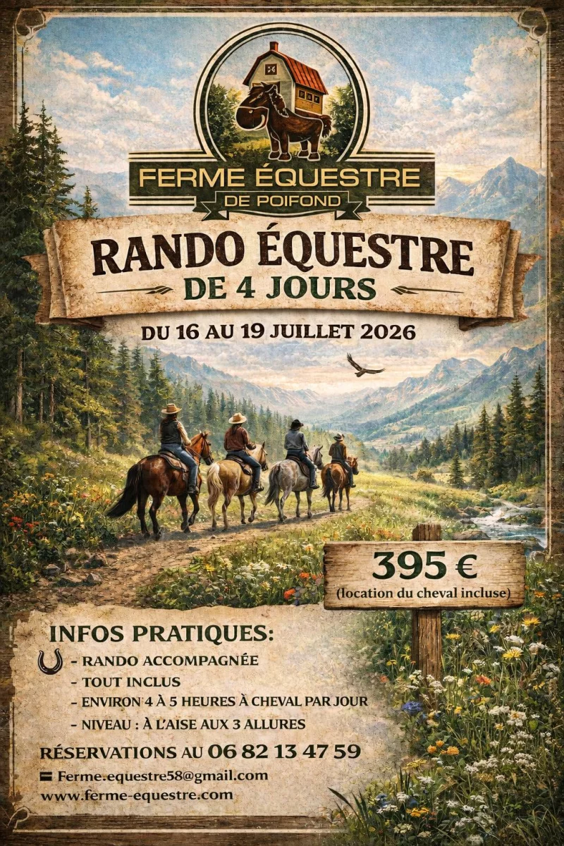Rando équestre de 4 jours