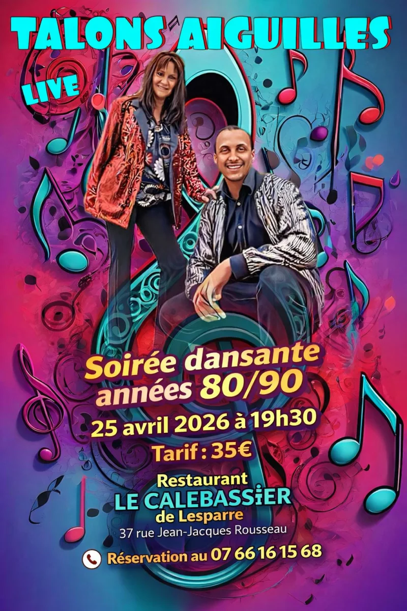 Soirée années 80/90 au Calebassier