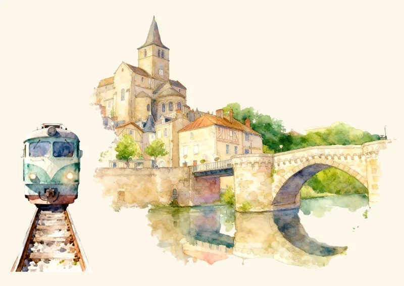 Les Échappées Ferroviaires en Sud Vienne Poitou - Visite de Montmorillon au départ de Lussac-les-Châteaux