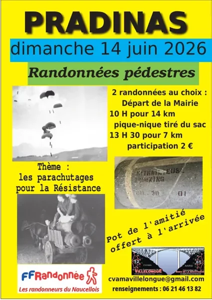 Randonnées pédestres : les parachutages pour la Résistance