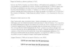 Visite de Chartres