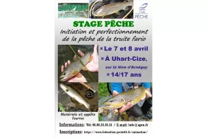 Stage de pêche : tout mode de pêche de la truite fario