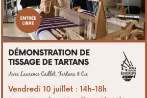 Démonstration de tissage de tartans