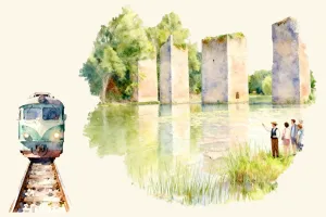 Les Échappées Ferroviaires en Sud Vienne Poitou - Visite de Lussac-les-Châteaux au départ de Montmorillon