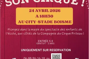 Spectacle avec les enfants et la Compagnie du cirque Friteau