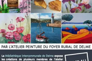 Exposition de l’atelier peinture du foyer rural de Delme