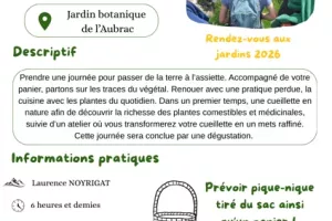 Rendez-vous aux jardins : "cueillette et cuisine sauvage"