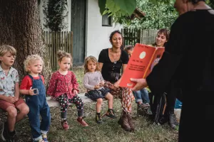 Journée pour les enfants à Marquèze