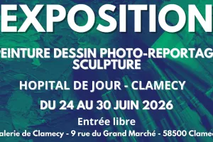 Exposition de peintures, dessins, photo-reportages et de sculptures