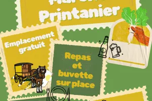 Brocante, marché printanier