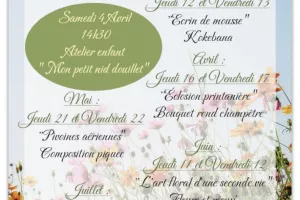 Atelier floral enfant spécial paques