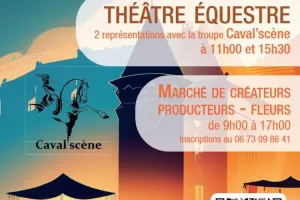 Marché  de créateurs - producteurs et spectacle équestre à Lacapelle Marival