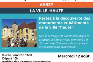 Visite commentée - Varzy, la Ville Haute