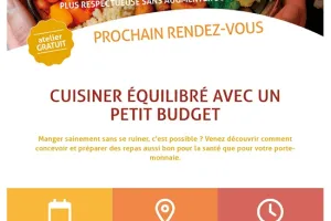 Atelier "Cuisiner équilibré avec un petit budget"